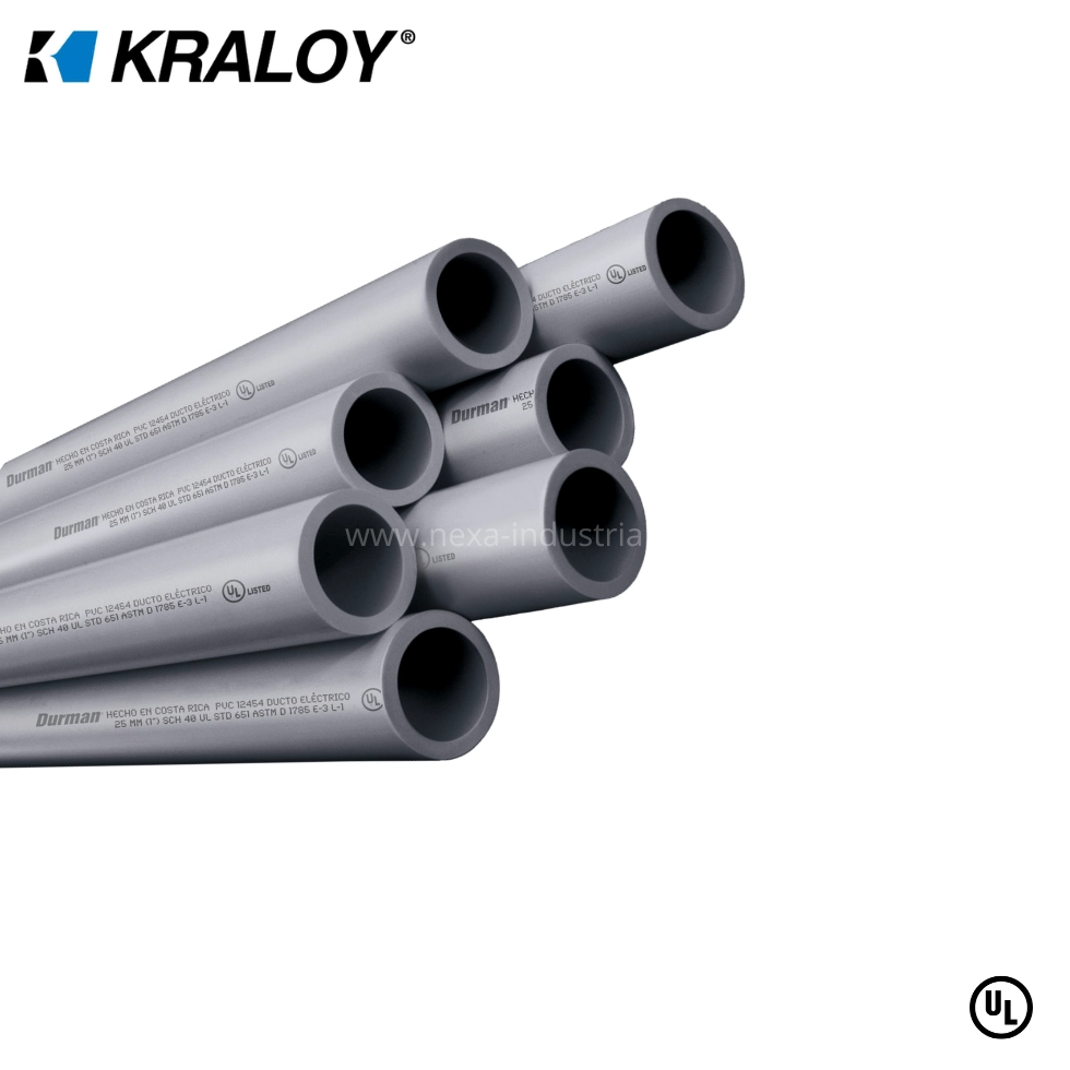 tubo conduit pvc sch40 1/2" kraloy