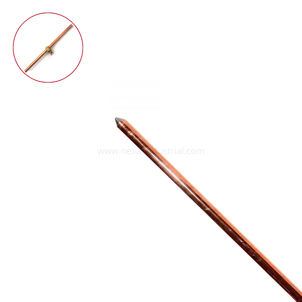 Varilla de cobre 1/2 pulgadas x 2.4 metros instalación eléctrica Perú