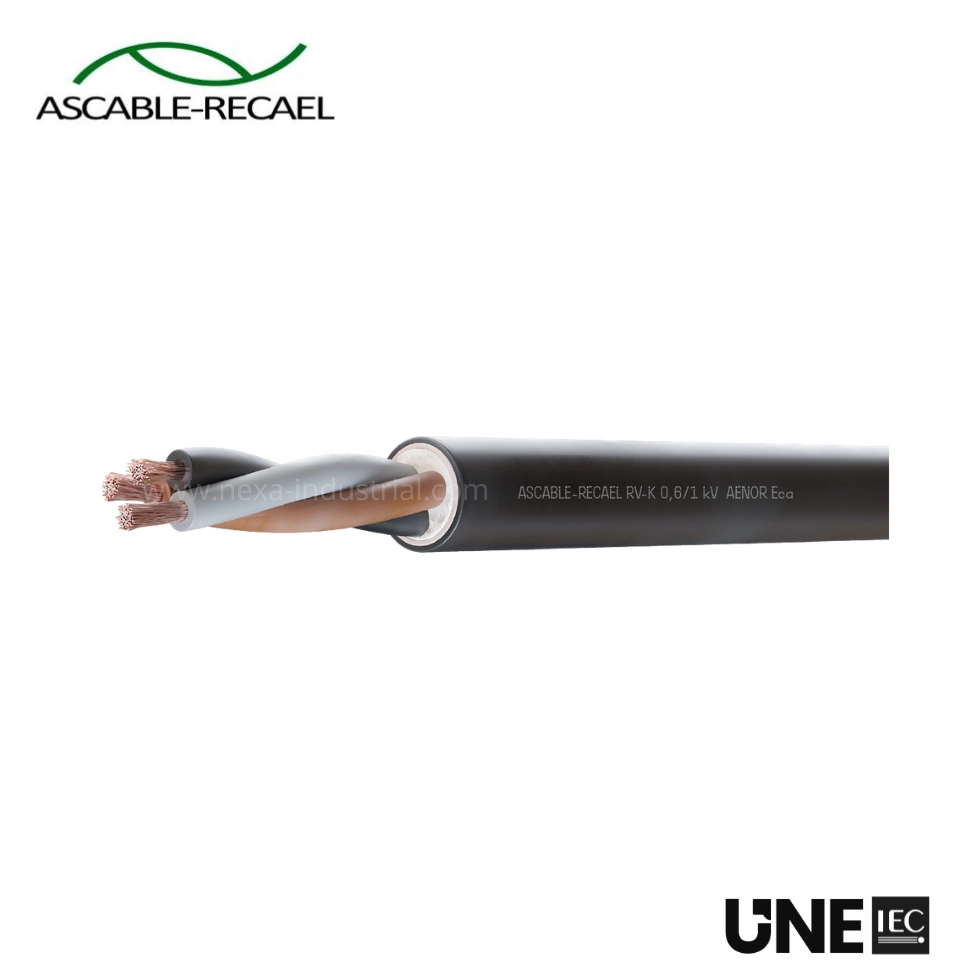 cable rv-k 1x1.5mm2 0.6/1kv negro ascable recael