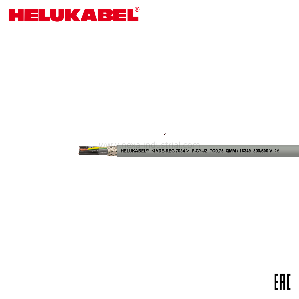CABLE DE CONTROL APANTALLADO 1X0.75MM2 F-CY-JZ 300/500V GRIS HELUKABEL