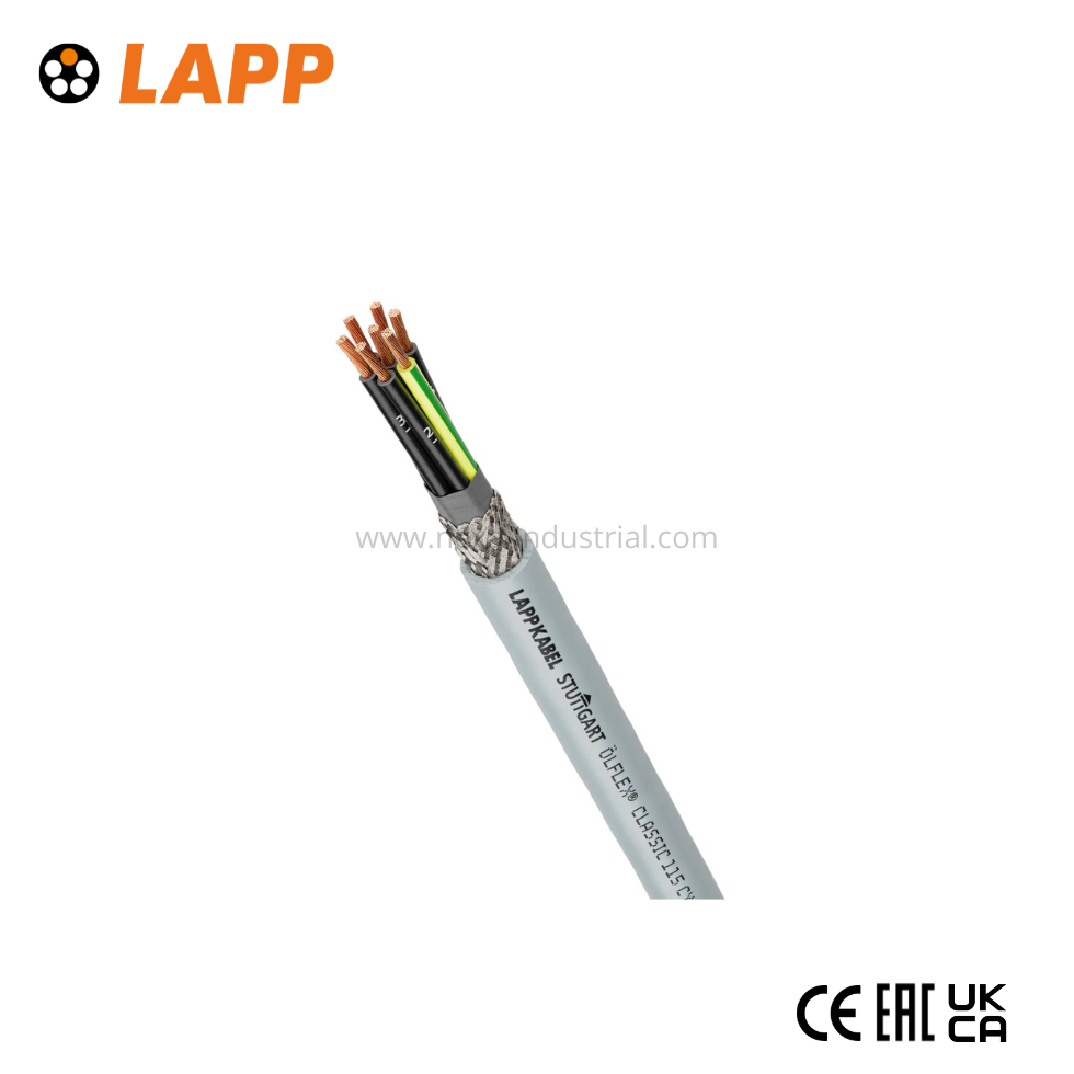 CABLE CONTROL APANTALLADO OLFLEX CLASSIC 115 CY 2X0.5MM2 300/500V PVC GRIS LAPP KABEL