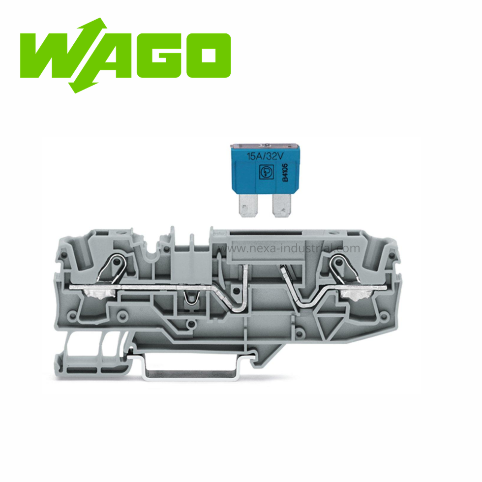 BORNA C/PORTAFUSIBLE CUCHILLA AUTOMOTRIZ 2 CONDUCTORES - WAGO