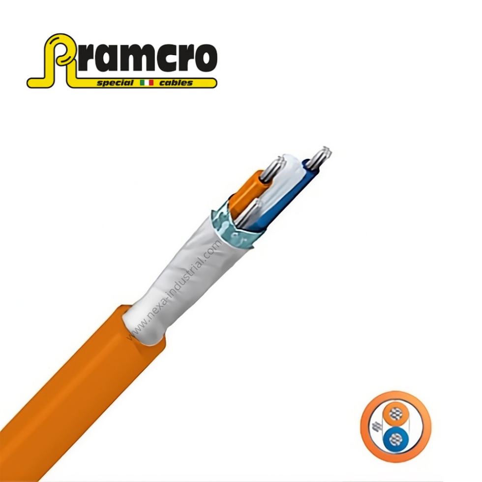 CABLE PROFIBUS PA/FIELDBUS FOUNDATION 1x2x18AWG, NARANJA LIBRE ALOGENO, UL – RAMCRO