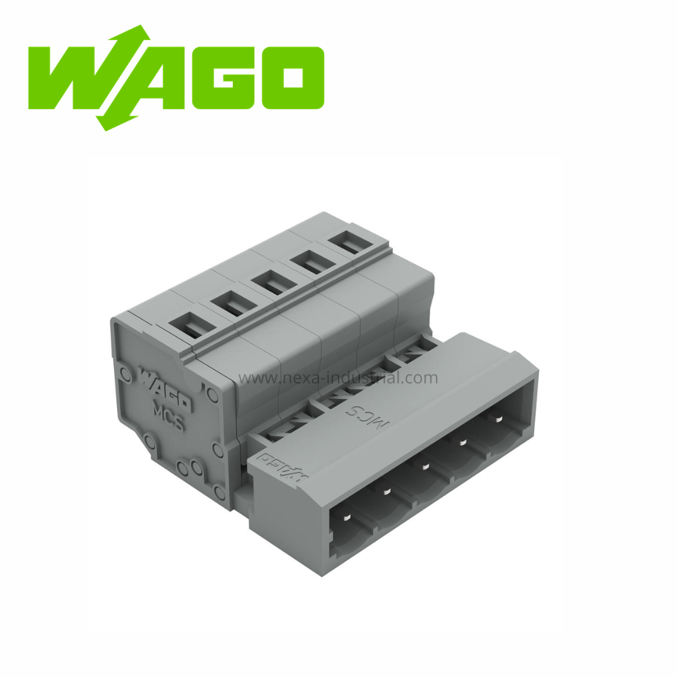 CONECTOR MACHO 5 POLOS PASO 5MM 15A 600V(231-605) WAGO
