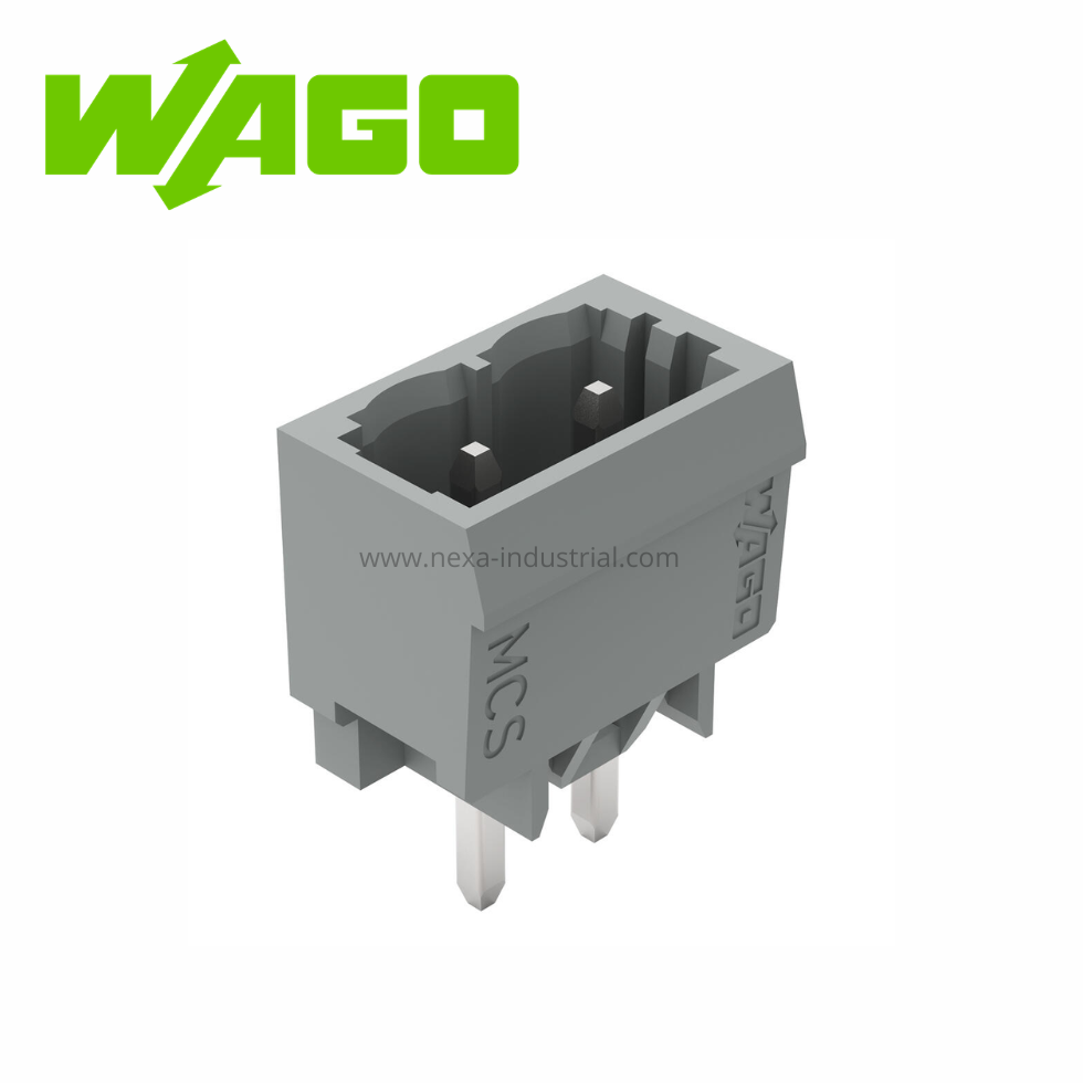 CONECTOR PIN SOLDADURA EN TARJETA MACHO 2 POLOS PASO 5MM 15A 600V(231-162/001-000) WAGO
