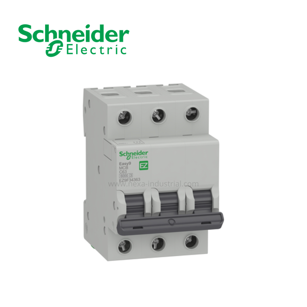 INTERRUPTOR TERMOMAGNETICO 3X10A EASY 9 6kA 230/400V AC SCHNEIDER ELECTRIC
