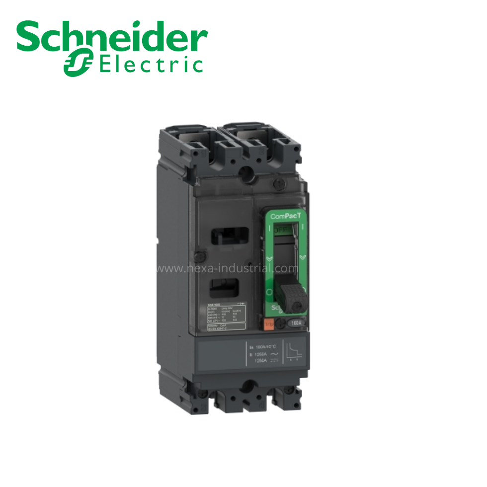 Interruptor termomagnético fijo 2x40A 36/18/15kA 220/380/440V NSX100F SCHNEIDER ELECTRIC