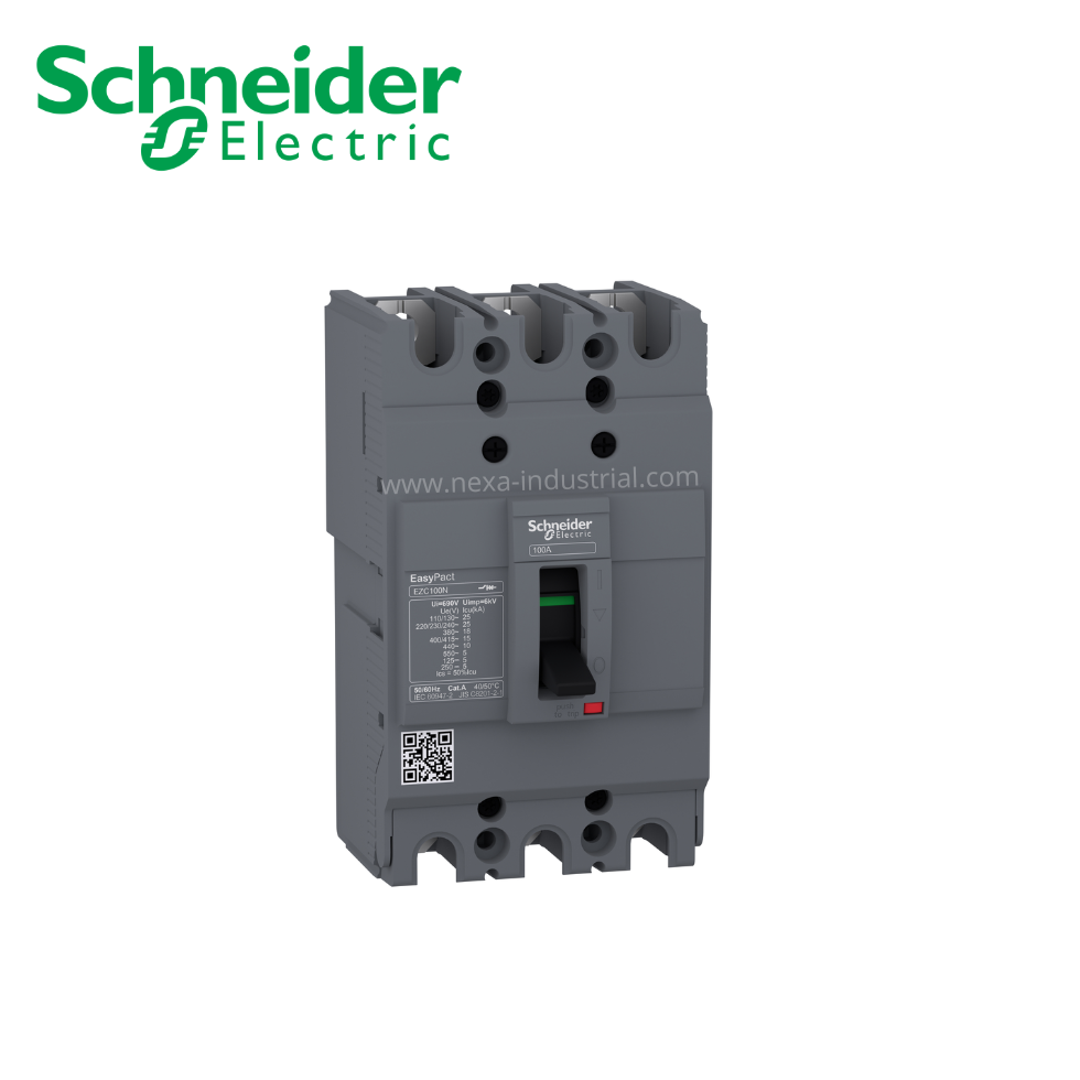 Interruptor termomagnético fijo 3x80A 25/18/10kA 240/380/440V EZC100 SCHNEIDER ELECTRIC