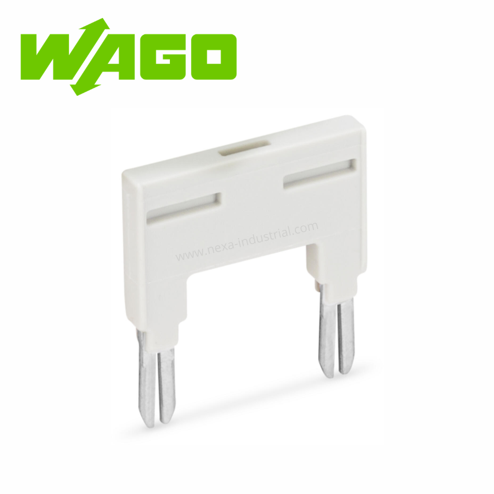 JUMPER DE 2 VÍAS AISLADO DE COLOR GRIS CLARO – WAGO