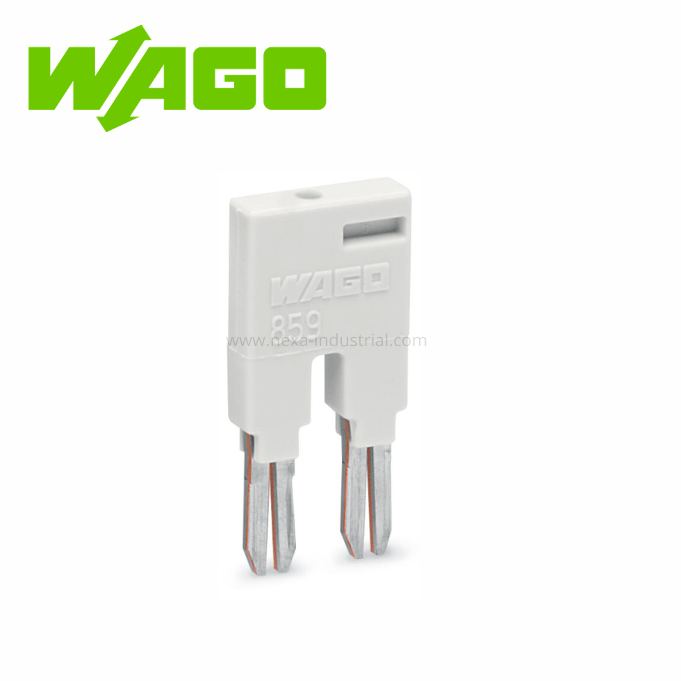 JUMPER PARA RANURA DE PUENTE 2 POLOS 18A AISLADO GRIS CLARO – WAGO