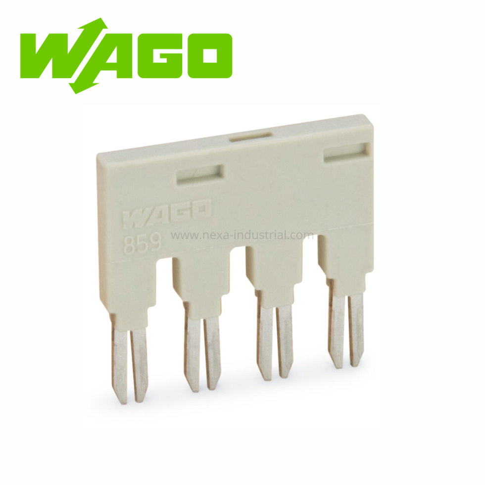 JUMPER PARA RANURA DE PUENTE 4 POLOS 18A AISLADO GRIS CLARO – WAGO