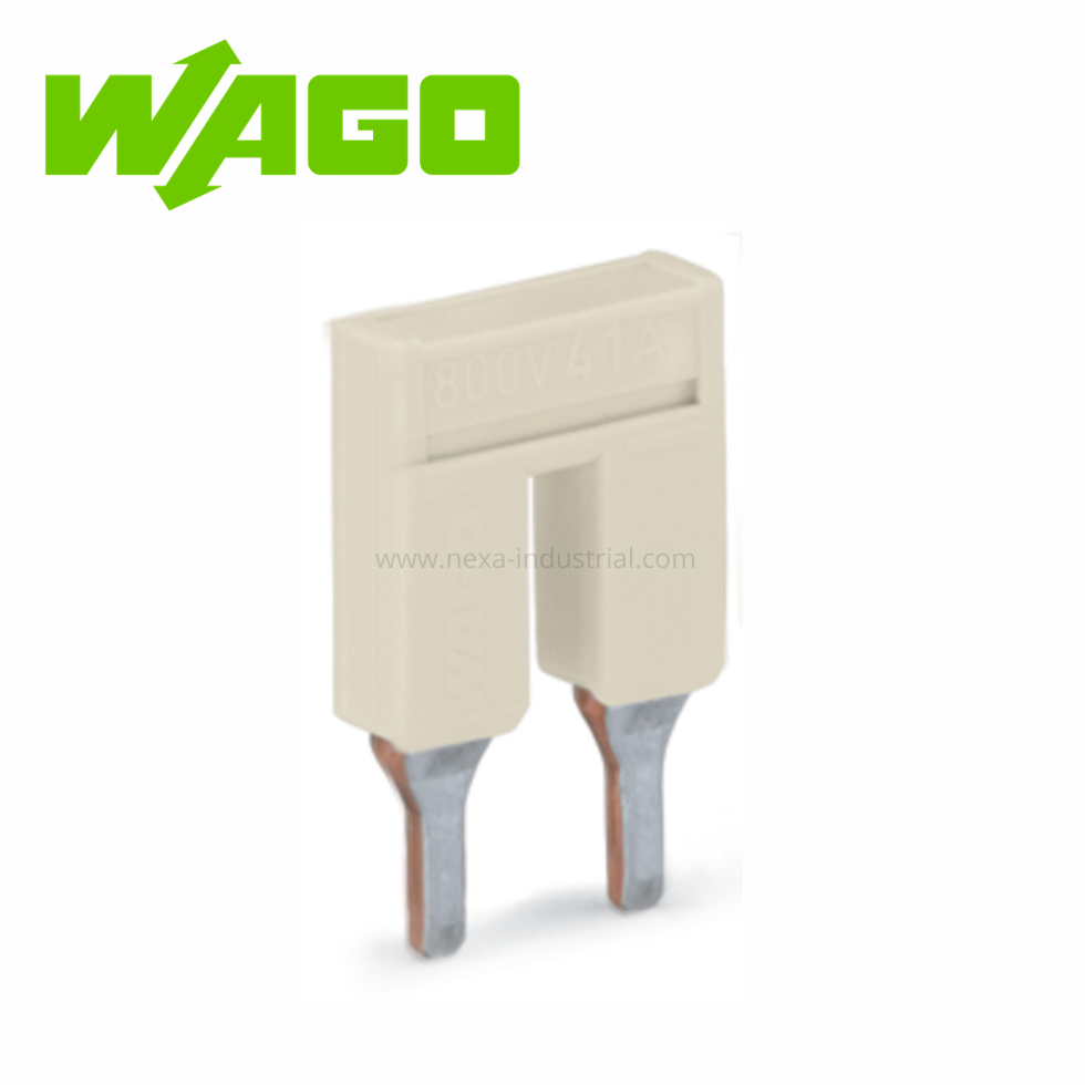 PEINE DE PUENTE 2 POLOS 41A 800V GRIS CLARO – WAGO