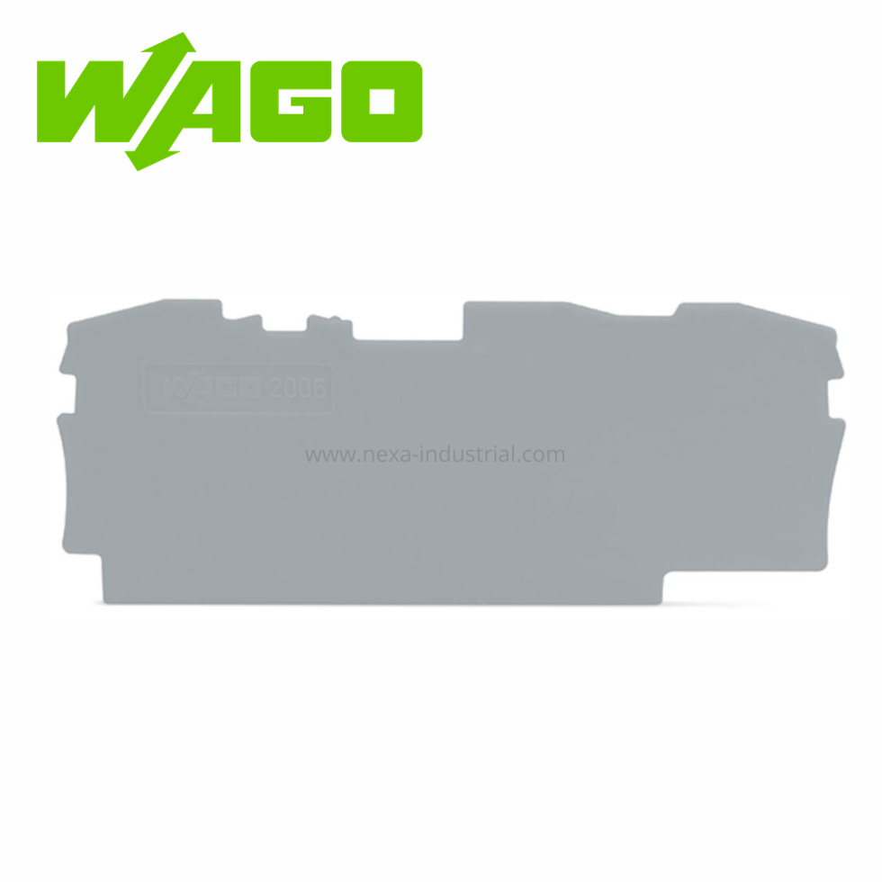 PLACA FINAL E INTERMEDIA 1MM ESPESOR GRIS - WAGO