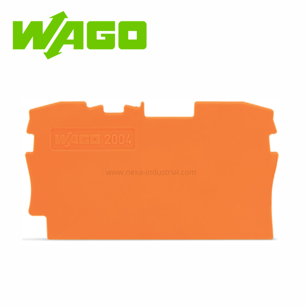 PLACA FINAL E INTERMEDIA 1MM ESPESOR NARANJA(2004-1292) – WAGO