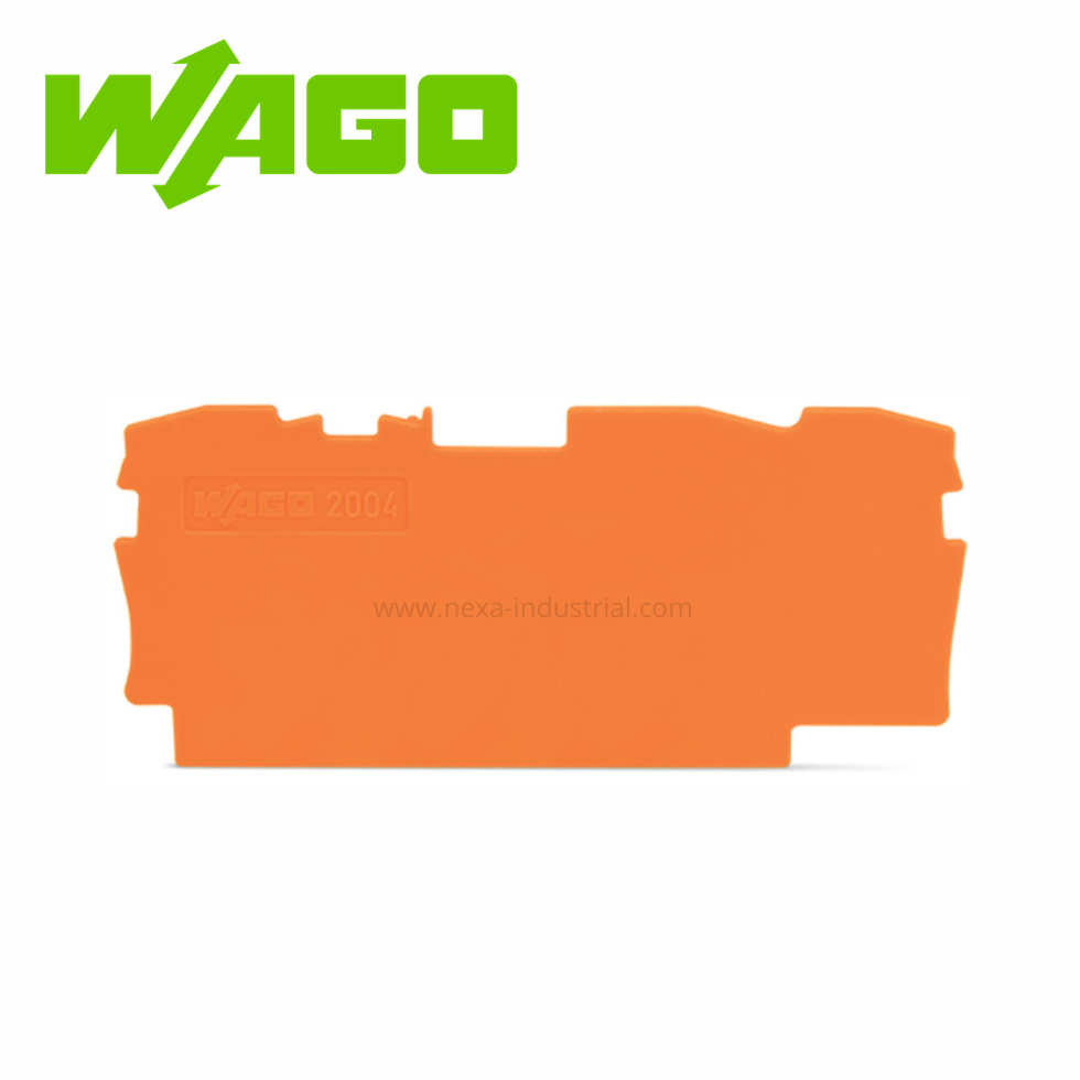 PLACA FINAL E INTERMEDIA 1MM ESPESOR NARANJA(2004-1392) WAGO