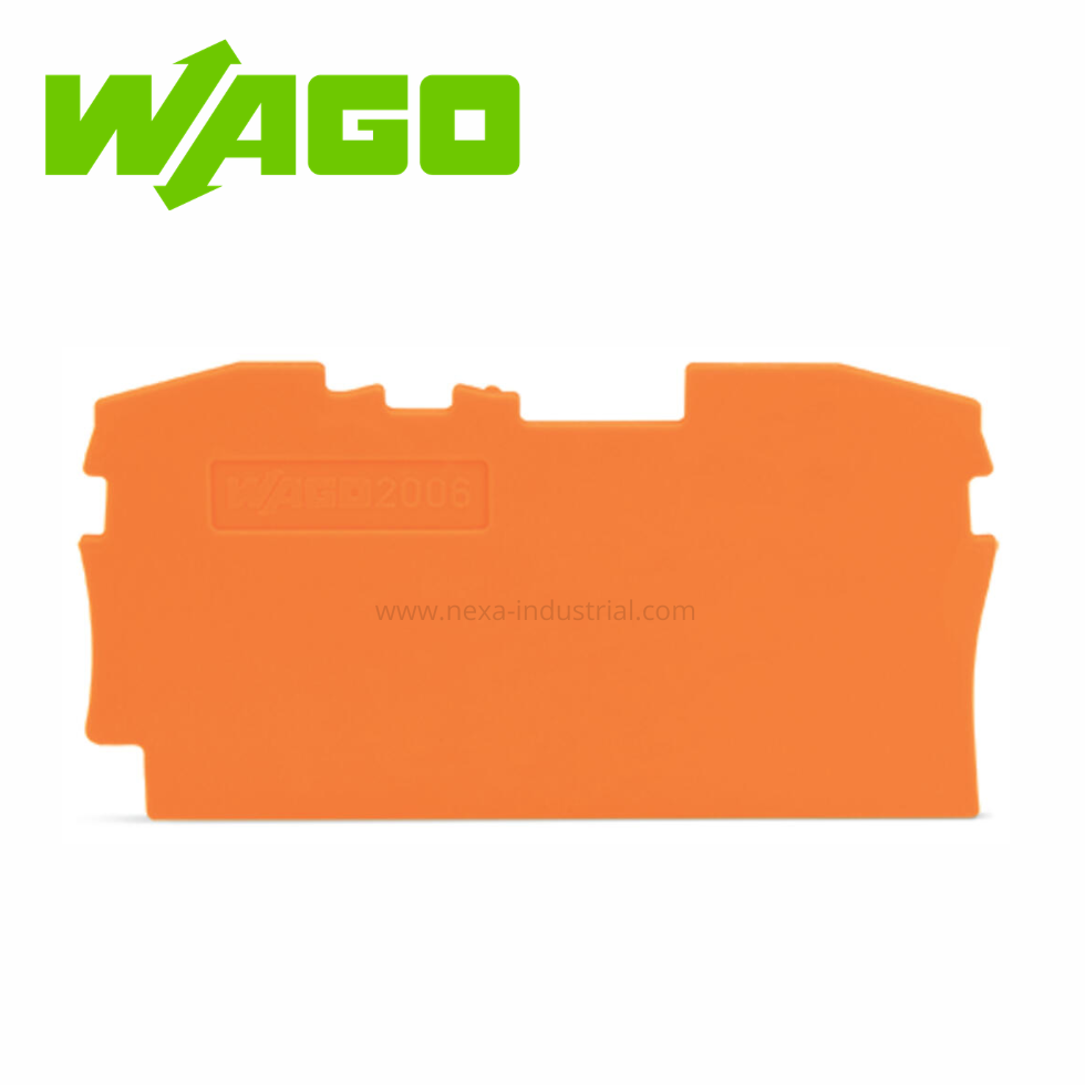 PLACA FINAL E INTERMEDIA 1MM ESPESOR NARANJA(2006-1292) – WAGO