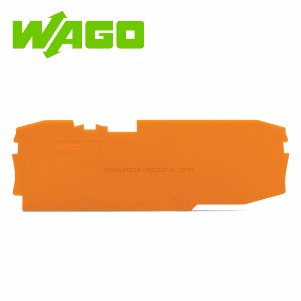 PLACA FINAL E INTERMEDIA 1MM ESPESOR NARANJA(2006-1692) – WAGO