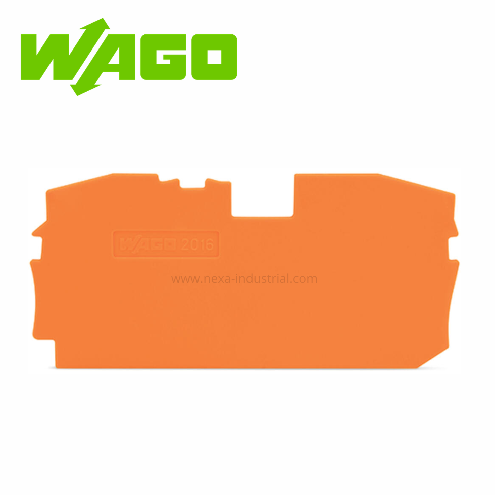 PLACA FINAL E INTERMEDIA 1MM ESPESOR NARANJA – WAGO