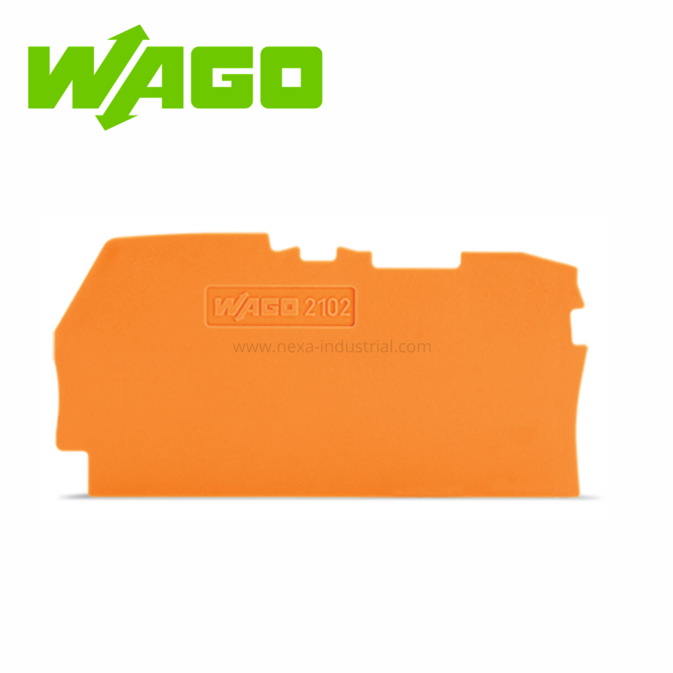 PLACA FINAL E INTERMEDIA 0.8MM ESPESOR NARANJA (2102-1292) – WAGO