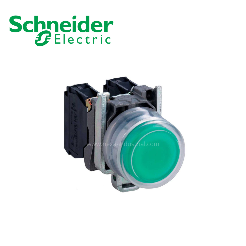 Pulsador no luminoso c/capuchón verde 22mm 1NA IP66 SCHNEIDER ELECTRIC