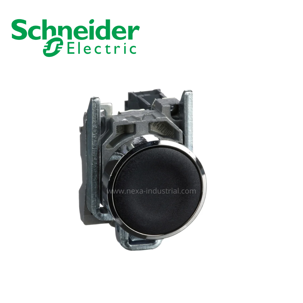 Pulsador no luminoso rasante negro 22mm 1NA IP65 SCHNEIDER ELECTRIC