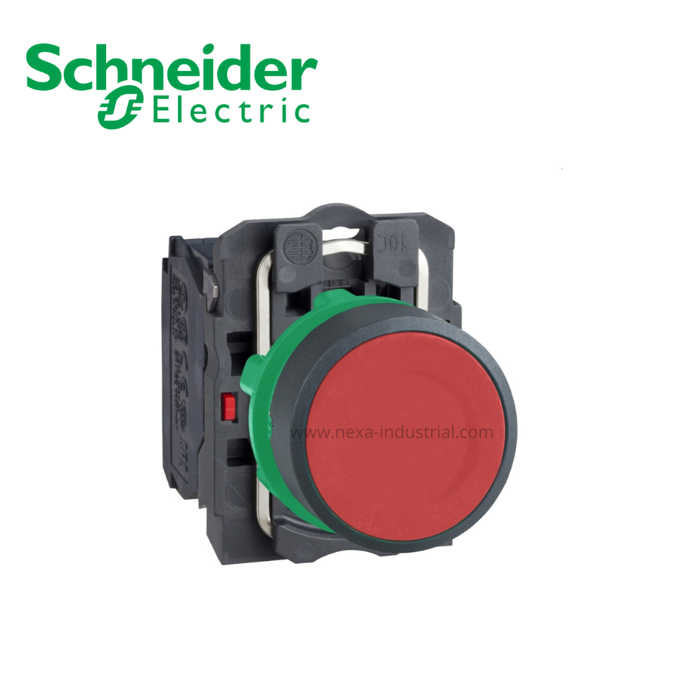 Pulsador no luminoso rasante rojo 22mm 1NC IP66 SCHNEIDER ELECTRIC