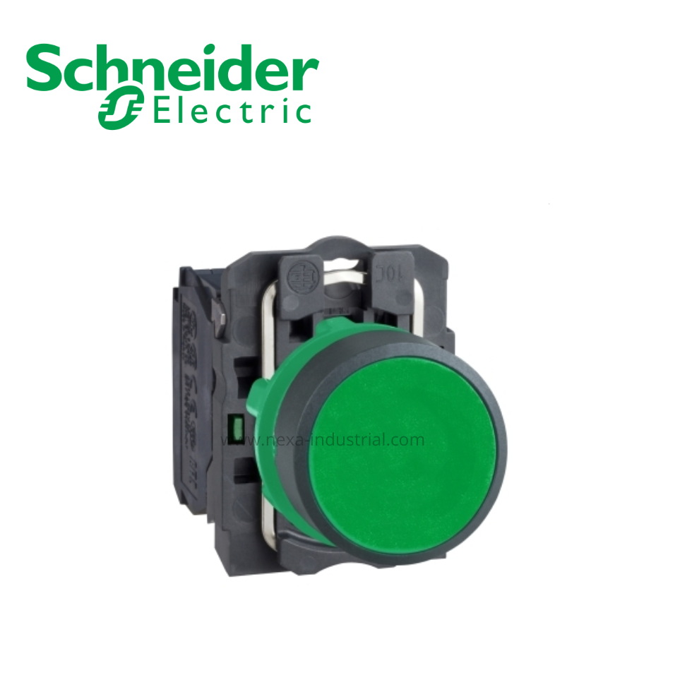 Pulsador no luminoso rasante verde 22mm 1NA IP66 SCHNEIDER ELECTRIC