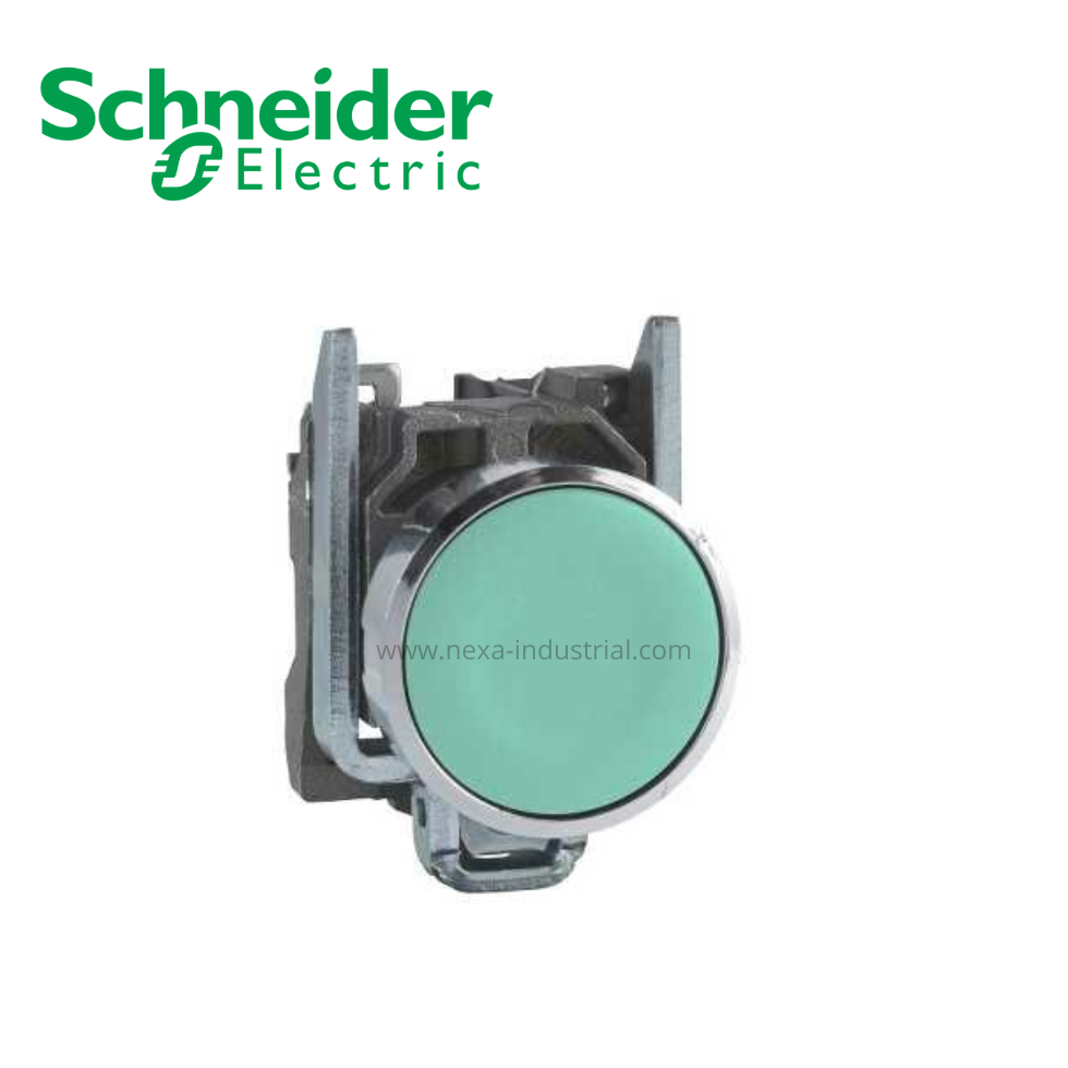 Pulsador no luminoso rasante verde 22mm 1NA IP65 SCHNEIDER ELECTRIC