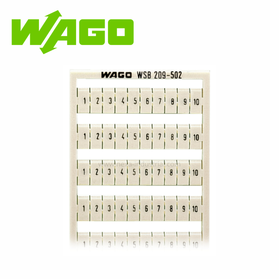 TARJETA DE MARCAJE WSB MODELO 209-502 – WAGO