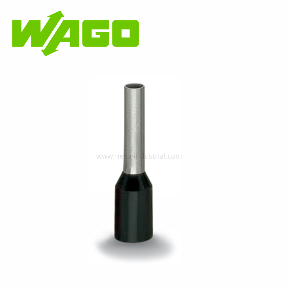 TERMINAL TUBULAR SOBREMOLDEADO NEGRO AWG16(1,5MM2) – WAGO