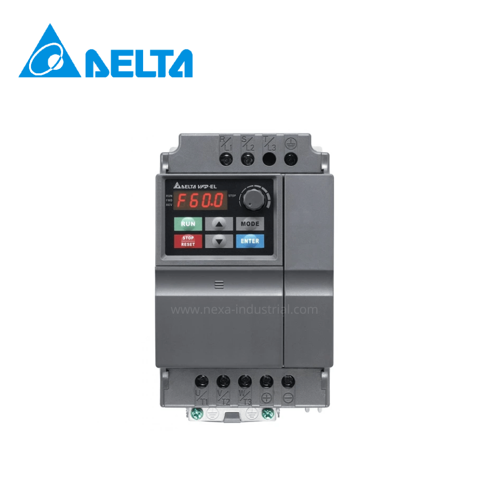 VARIADOR DE VELOCIDAD EL-W 1.5KW-2HP 7.5A, 200-240VAC MONOFASICO DELTA