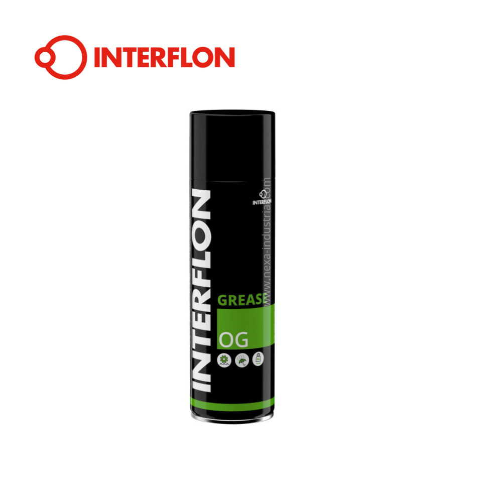 Interflon Grease OG (Aerosol) – Grasa Transparente de Larga Duración con Tecnología MicPol®