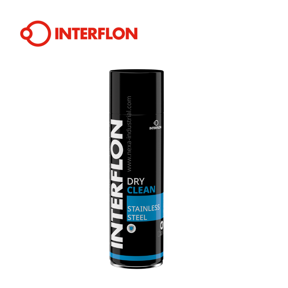 Interflon Dry Clean Acero Inoxidable (Aerosol) – Limpiador y Protector para Acero Inoxidable