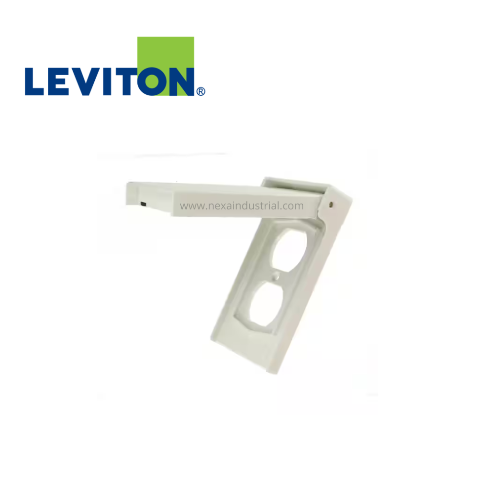 PLACA DOBLE HERMÉTICA BLANCO CIERRE VERTICAL – LEVITON