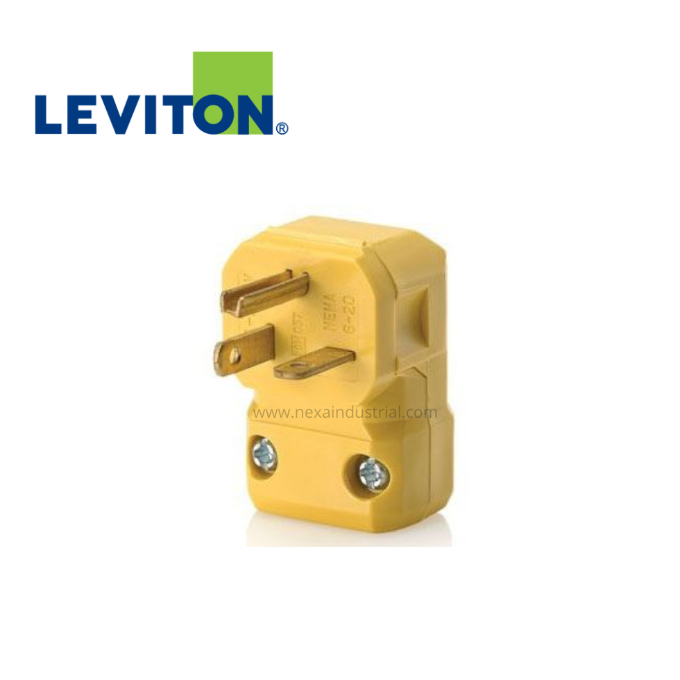 ENCHUFE AMARILLO G/INDUSTRIAL 20A 250V L/T NEMA 6- 20P – LEVITON