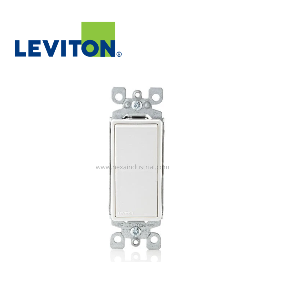 INTERRUPTOR UNIPOLAR BLANCO SIMPLE 15A 120/277V L/T – LEVITON