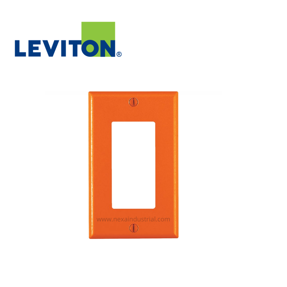 PLACA SIMPLE ANARANJADO DECORA NYLON – LEVITON