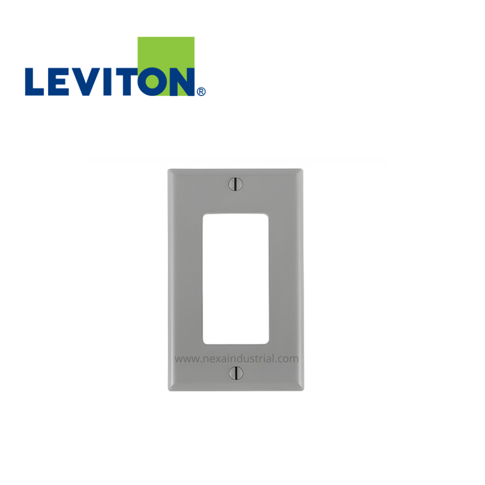 PLACA SIMPLE GRIS DECORA NYLON – LEVITON