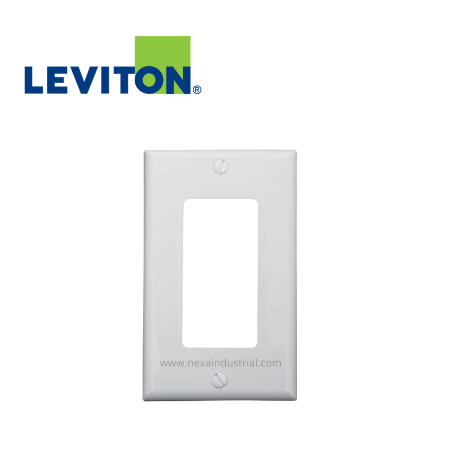 PLACA SIMPLE BLANCO DECORA NYLON – LEVITON