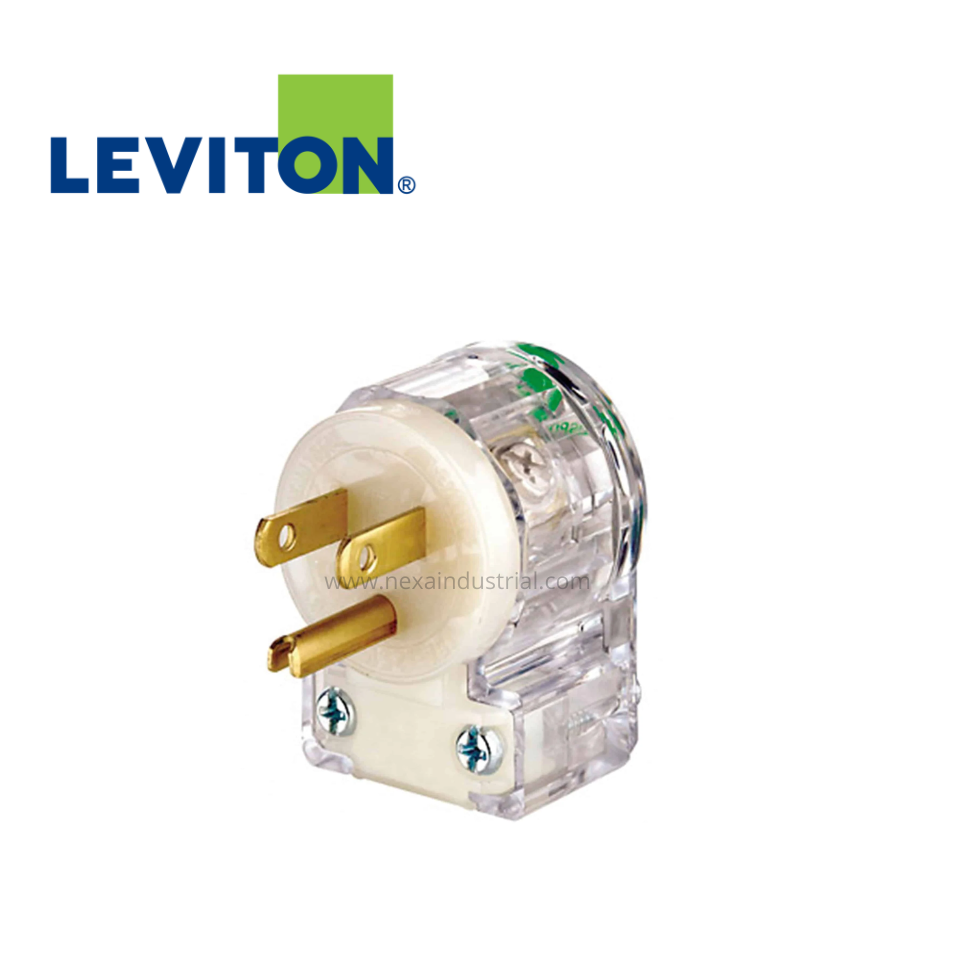 ENCHUFE 15A 125V L/T G/HOSPITALARIO TRANSPARENTE NEMA 1-15P - LEVITON