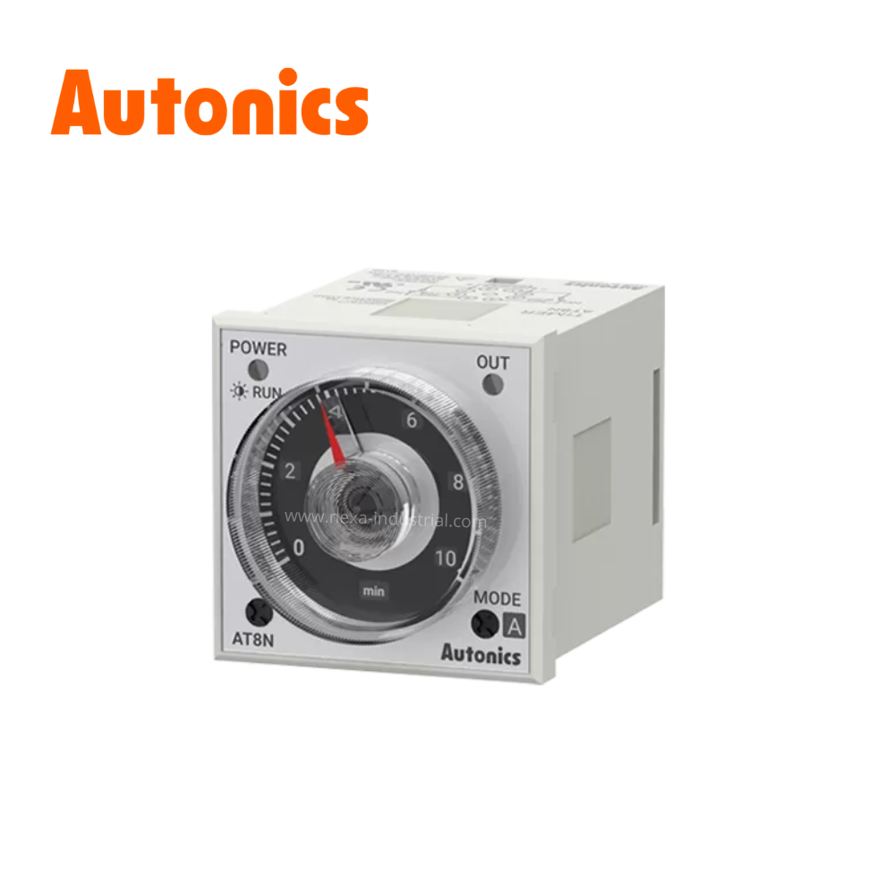 Temporizador multifunción 8 pines, 100-240VAC/24-240VDC 48x48mm AUTONICS