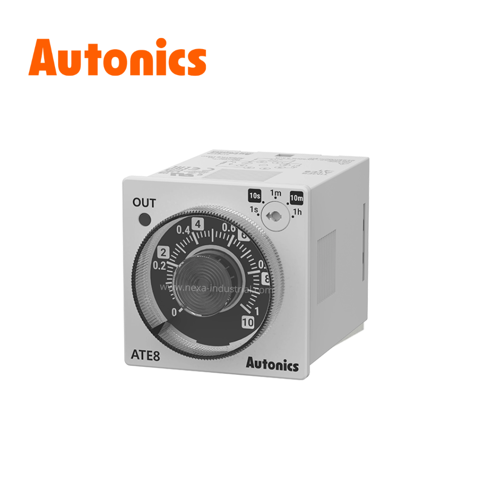 Temporizador Analógico Simple 8 Pines, 100-240VAC/24-240VDC 48x48mm IP40 AUTONICS