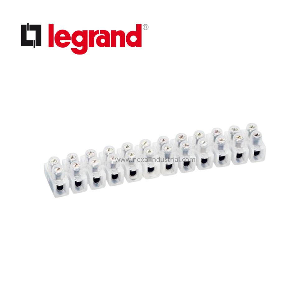 Bornera de regleta 2.5mm2 12 bornes Nylbloc blanco