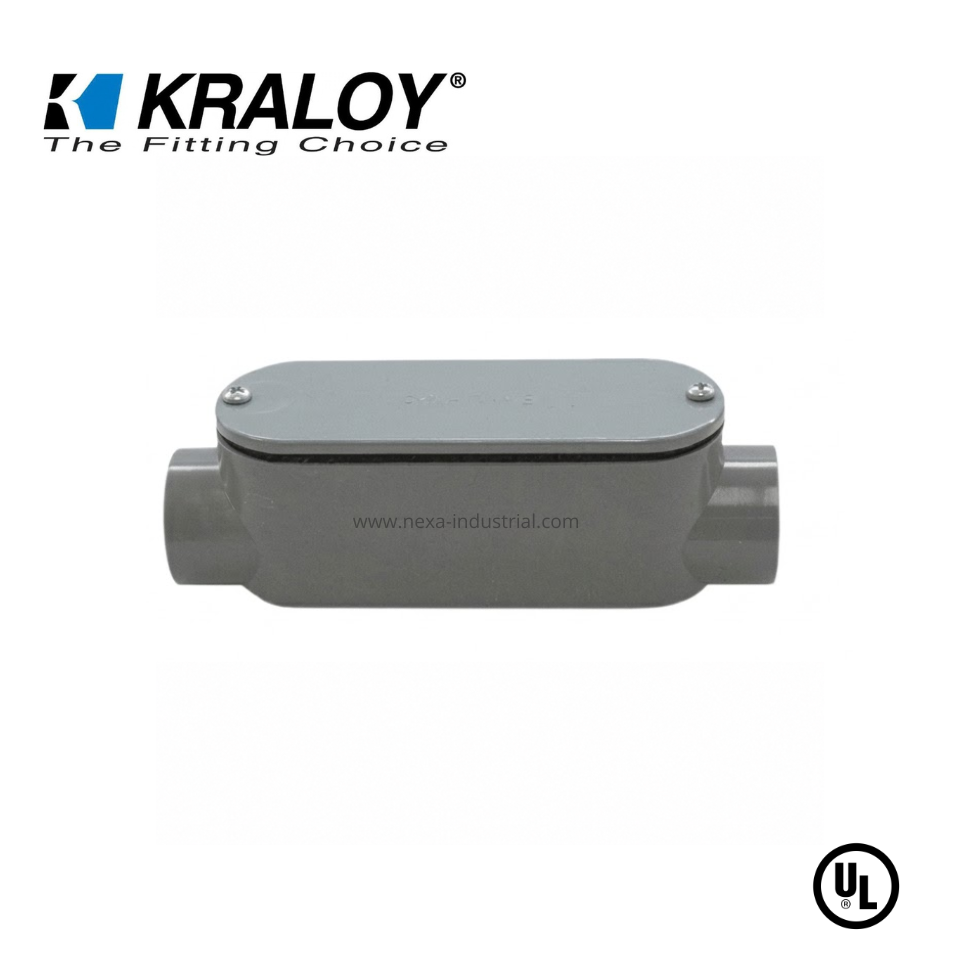 CAJA CONDULET PVC OVALADA 4" TIPO C SCH40/80 UL651 KRALOY