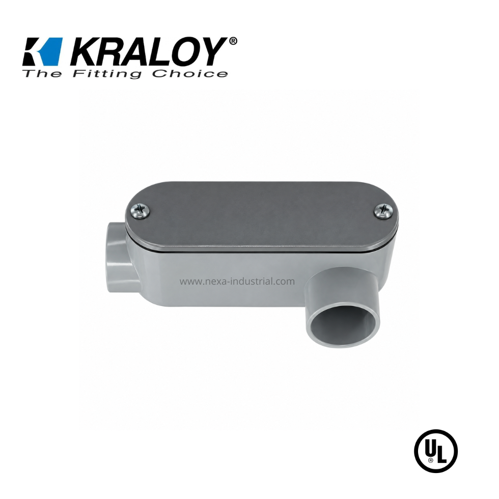 CAJA CONDULET PVC OVALADA 4" TIPO LL SCH40/80 UL651 KRALOY