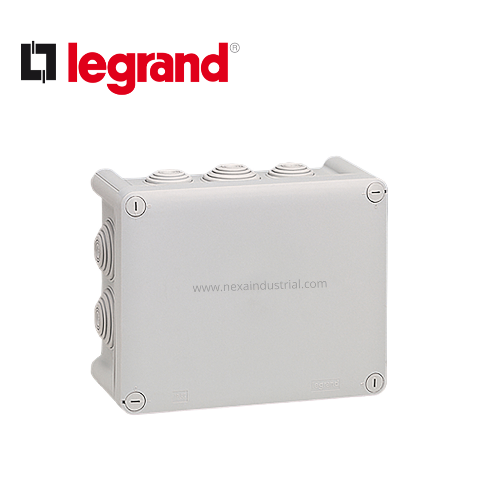 CAJA DERIVACION PVC 180X140X86MM ADOS IP55 10 CONOS PLEXO - LEGRAND
