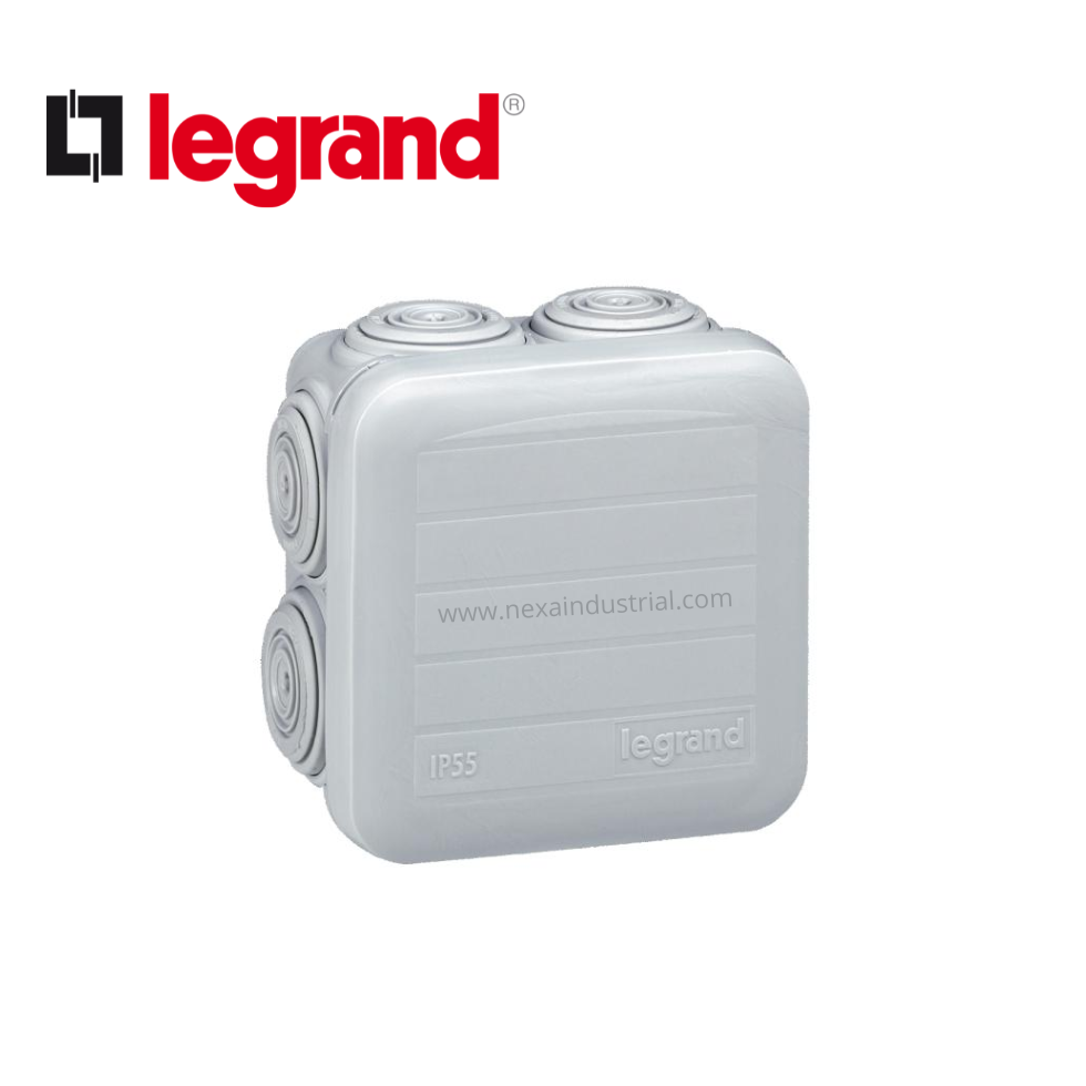 CAJA DERIVACION PVC 65X65X40MM ADOS IP55 7 CONOS PLEXO - LEGRAND