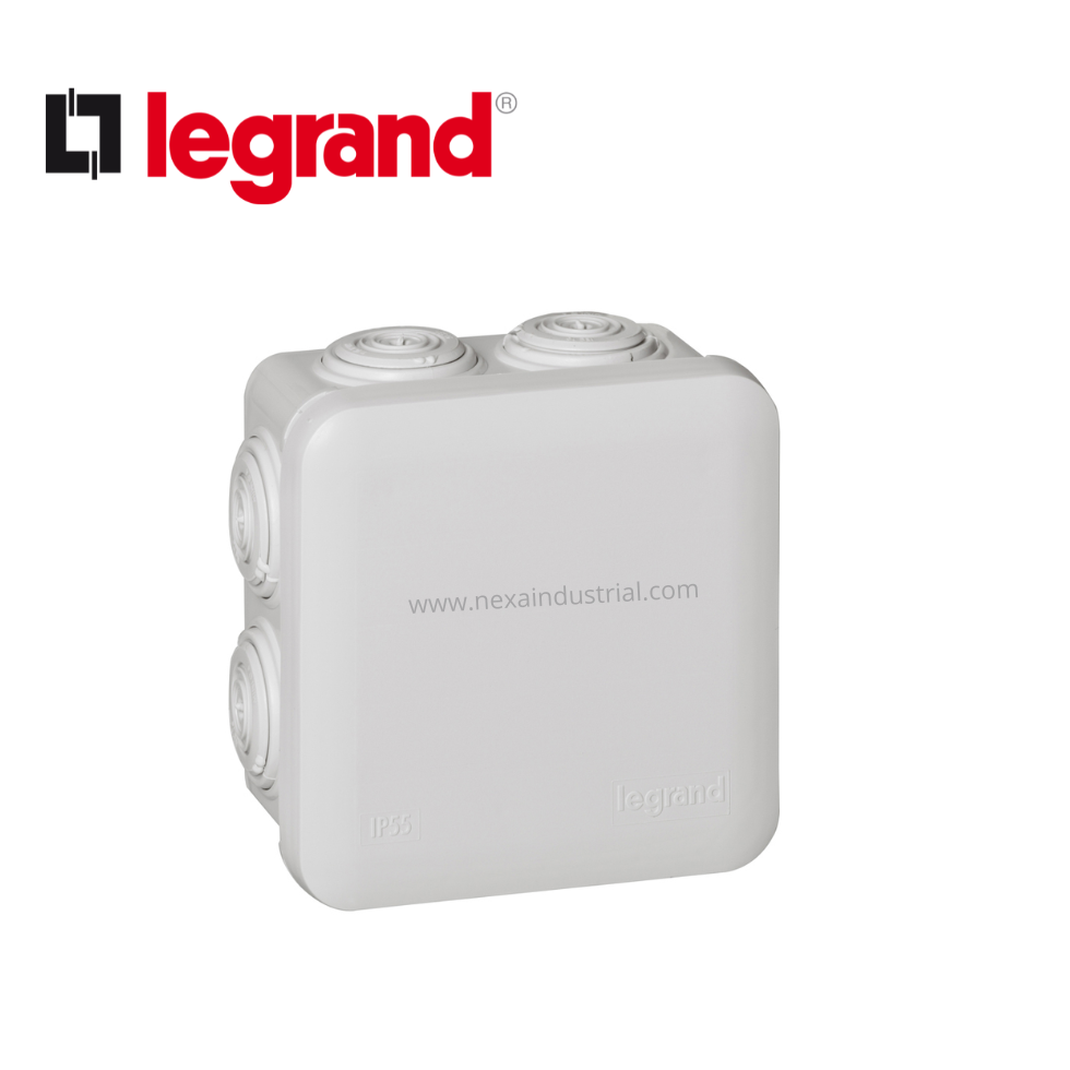 CAJA DERIVACION PVC 80X80X45MM ADOS IP55 7 CONOS PLEXO - LEGRAND