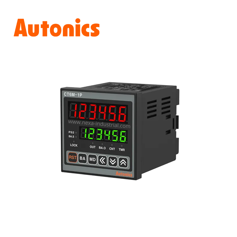 Contador/Temporizador Digital 6 digitos, 100-240VCA 72x72x90mm AUTONICS