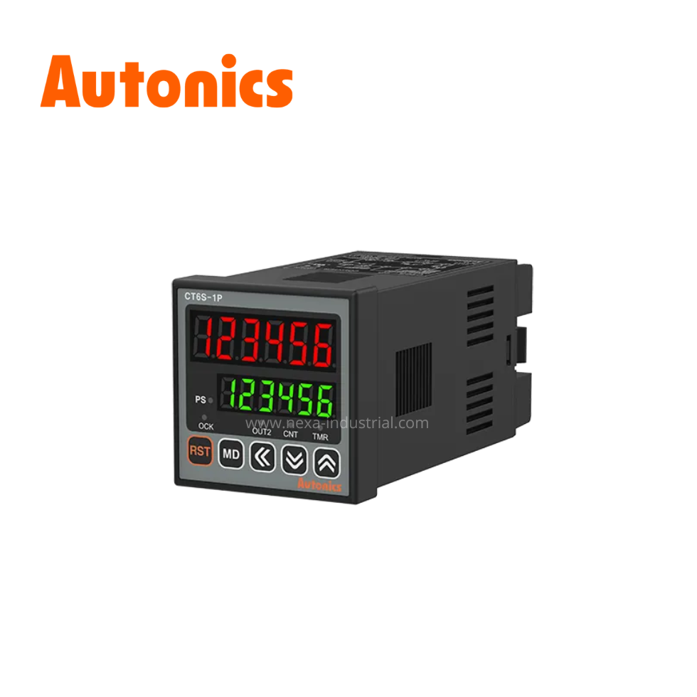Contador/Temporizador Digital 6 dígitos, 48x48mm IP65  AUTONICS